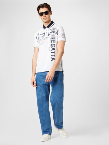 CAMP DAVID Shirt in Wit