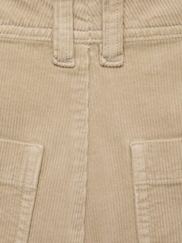 MANGO Loosefit Hose 'CATHERIP' in Beige