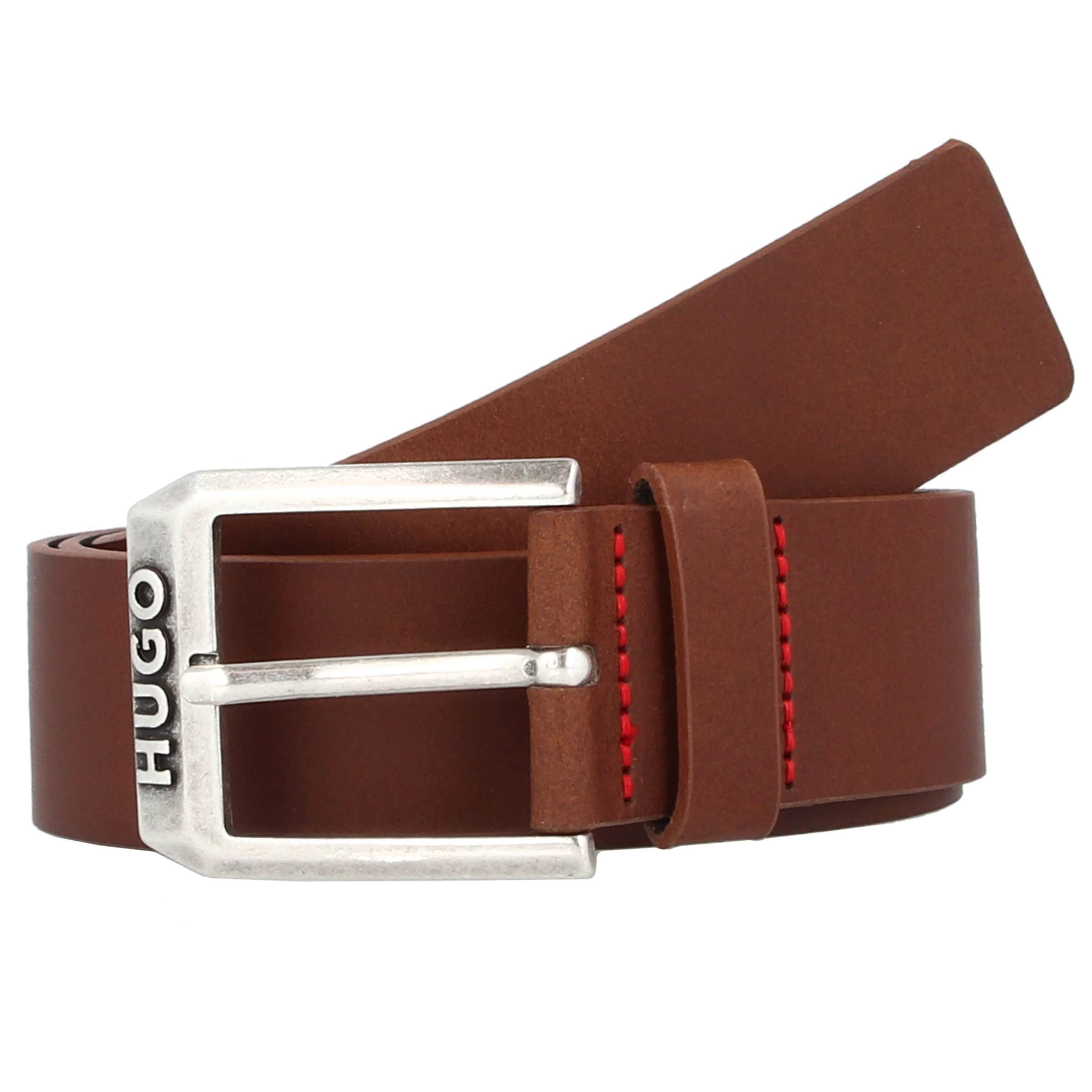 HUGO Gürtel 'Gelio' in Braun: Vorderseite