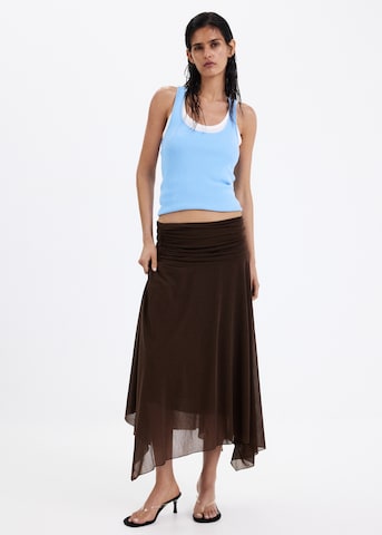 MANGO Top z naramnicami 'LAURA' | modra barva