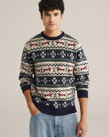 Pull-over WE Fashion en bleu : devant