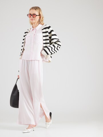 Aware Bő szár Nadrág 'AWRYDER' - rózsaszín