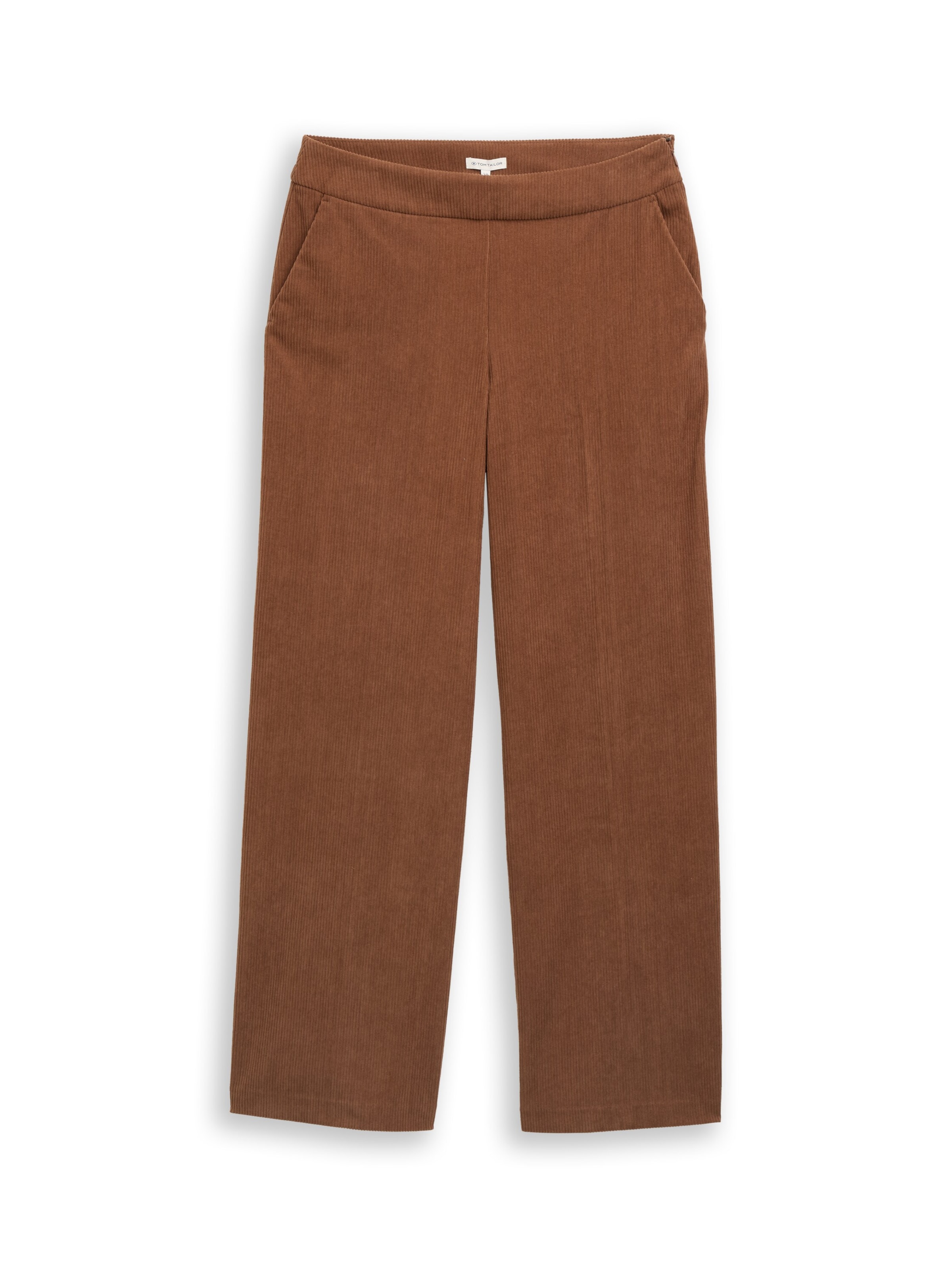 TOM TAILOR Wide leg Pantalon 'Lea' in Beige: voorkant