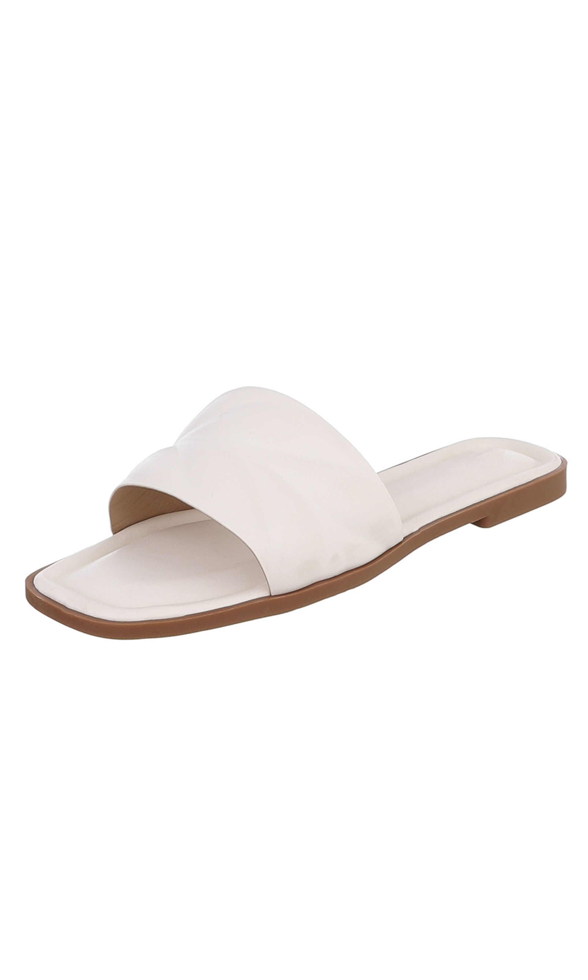 Ital-Design Mules in White: front