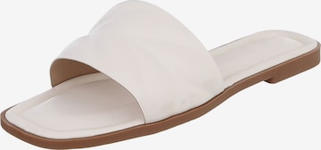 Ital-Design Mules in White: front