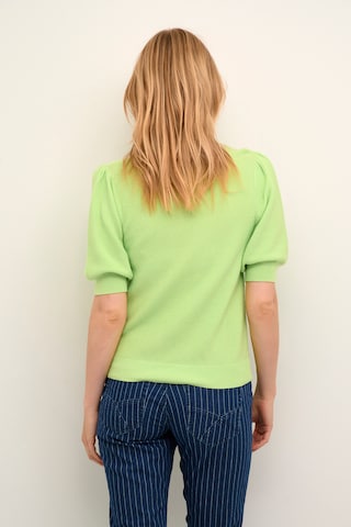 Cream Sweater 'Sillar' in Green