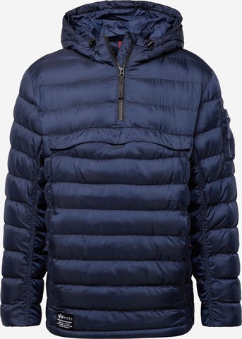 ALPHA INDUSTRIES Winterjacke in Blau: predná strana