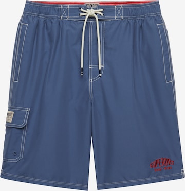 Shorts de bain Superdry & Co en bleu : devant