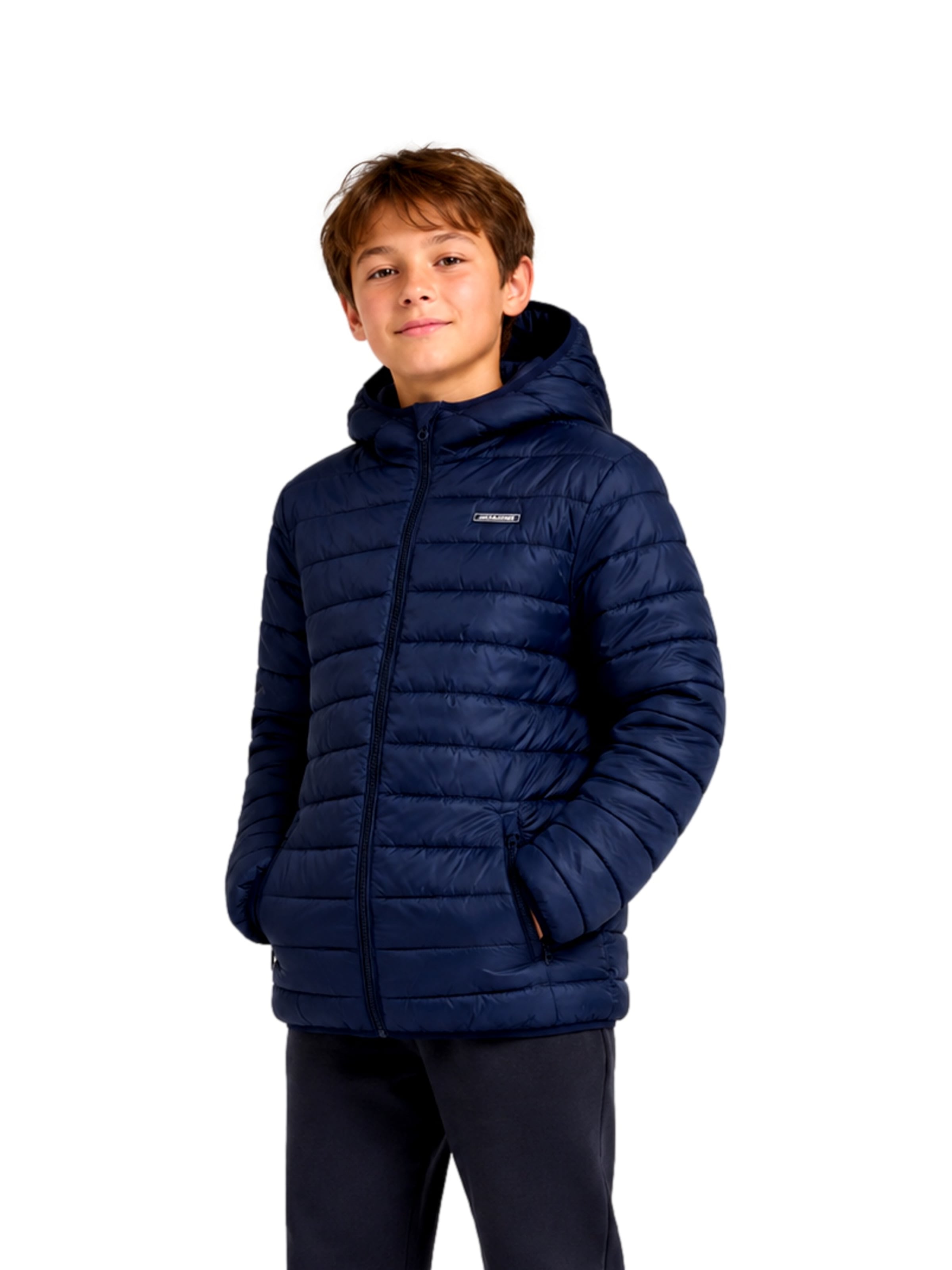 Jack & Jones Junior Tussenjas 'Elvis' in Blauw: voorkant