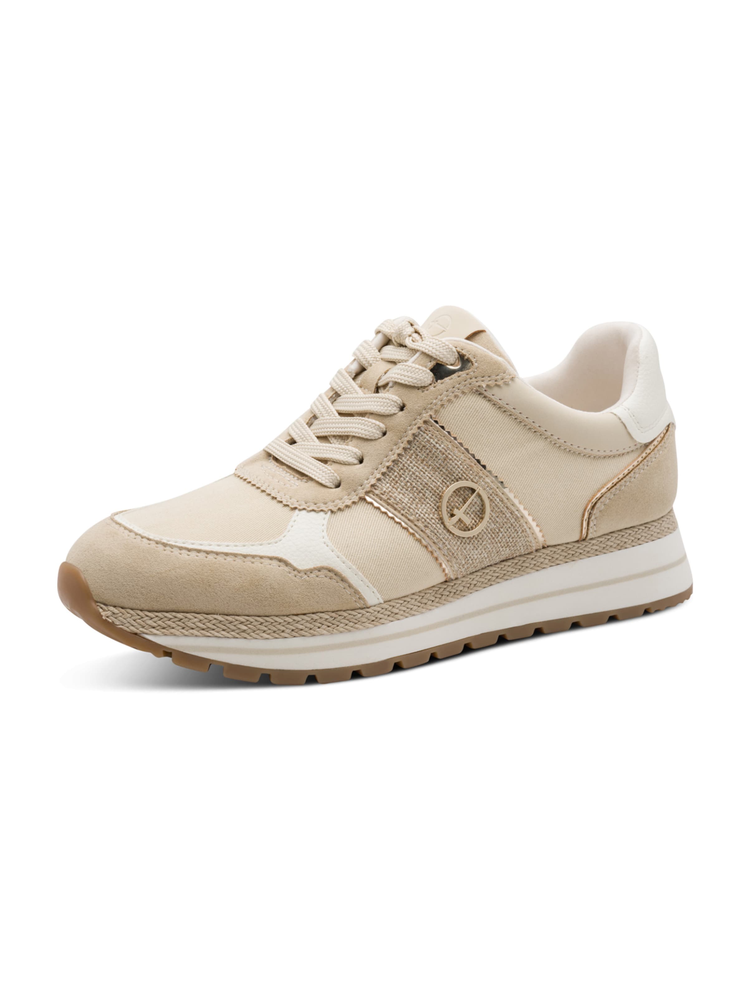 Tamaris - Zapatillas deportivas bajas en beige: frente