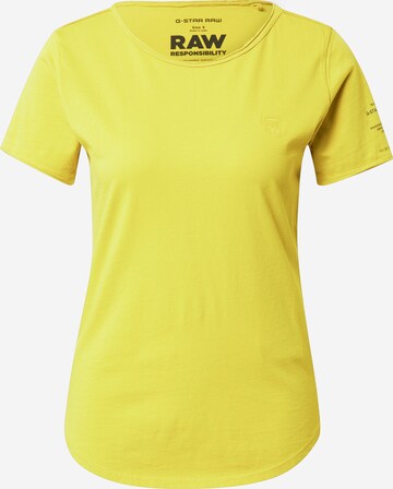 T-shirt 'Mysid' G-Star RAW en jaune : devant