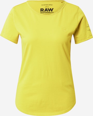 G-Star RAW - Camiseta 'Mysid' en amarillo: frente