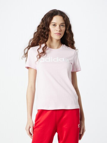 ADIDAS SPORTSWEAR - Camisa funcionais 'Essentials' em rosa: frente