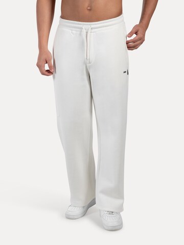 Regular Pantalon Smilodox en blanc : devant