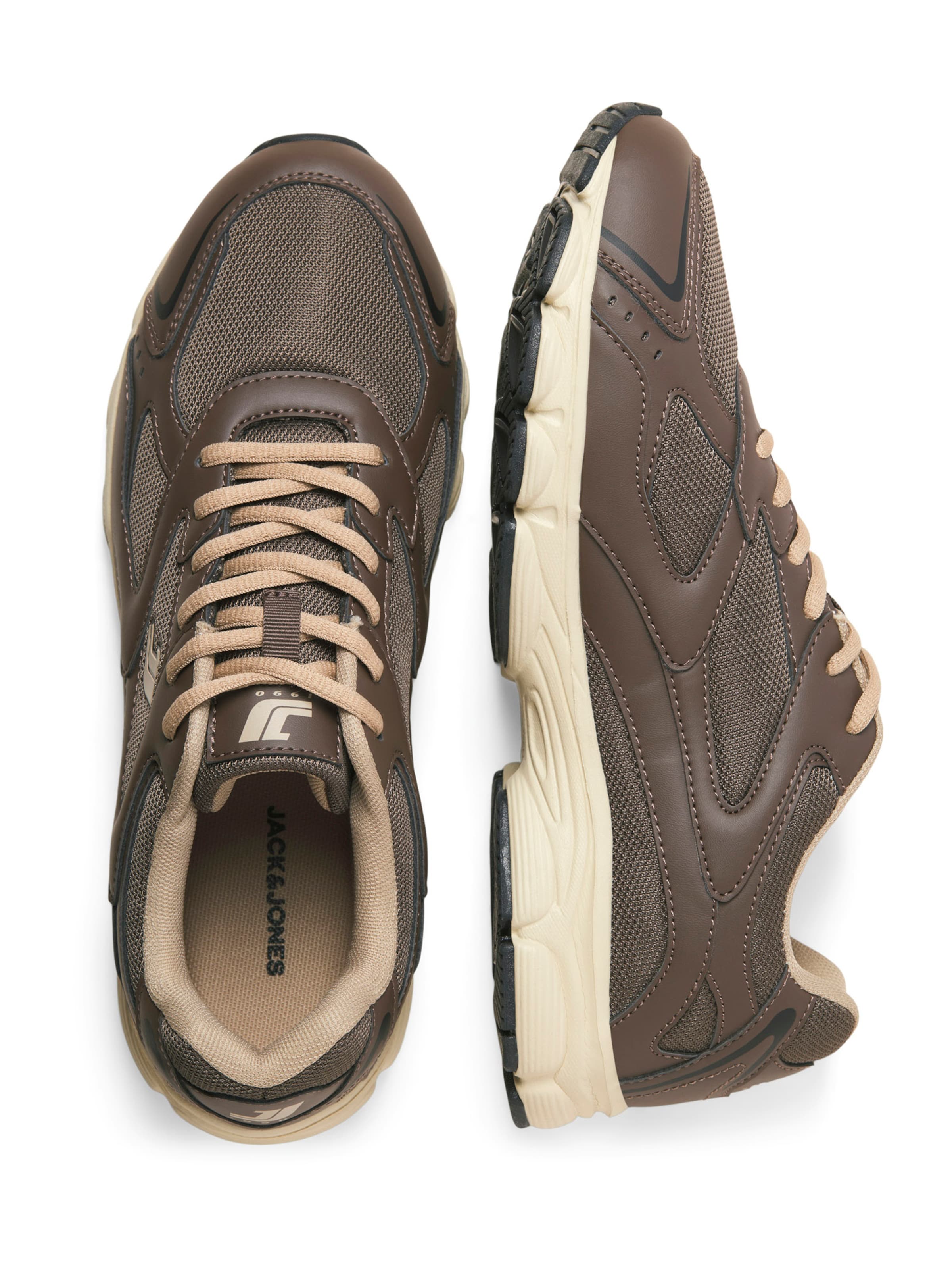 JACK & JONES Низкие кроссовки 'JFWEDGE' в Коричневый