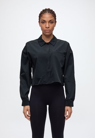 Camicia funzionale '24.7' di NIKE in nero: frontale