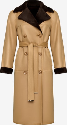 CESARE GASPARI Mantel in Beige: Vorderseite