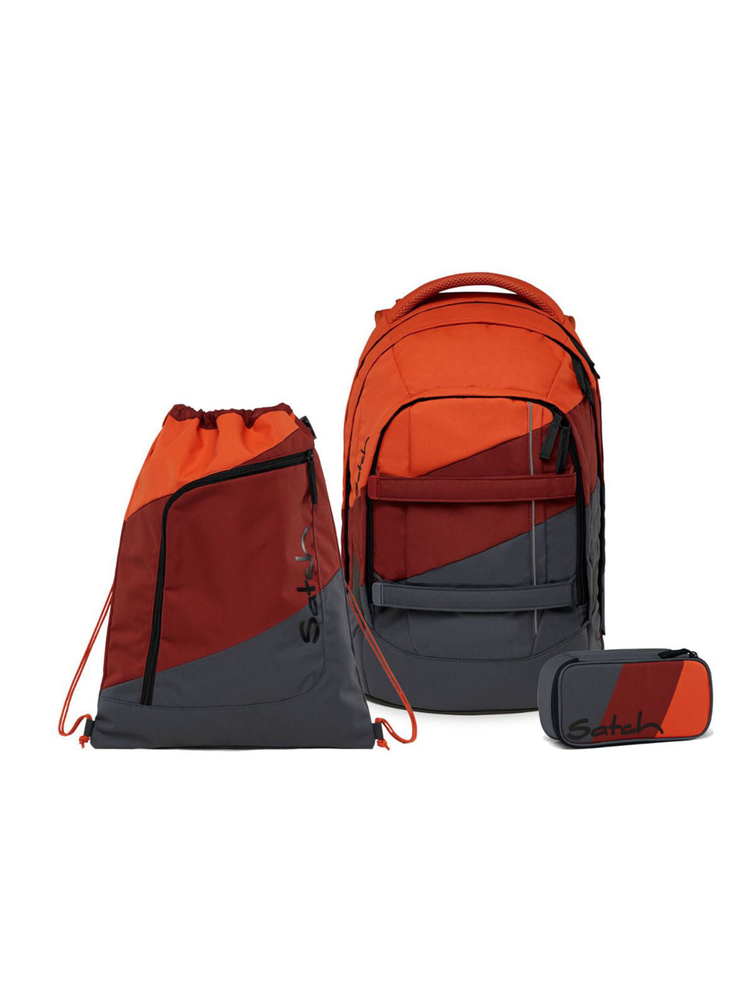 Satch Rucksack 'NOW OR NEVER'‌‌‌ in Rot: Vorderseite