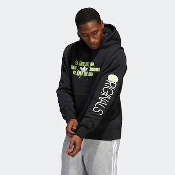 ADIDAS ORIGINALS Sweatshirt 'Forever Sport' in Zwart: voorkant