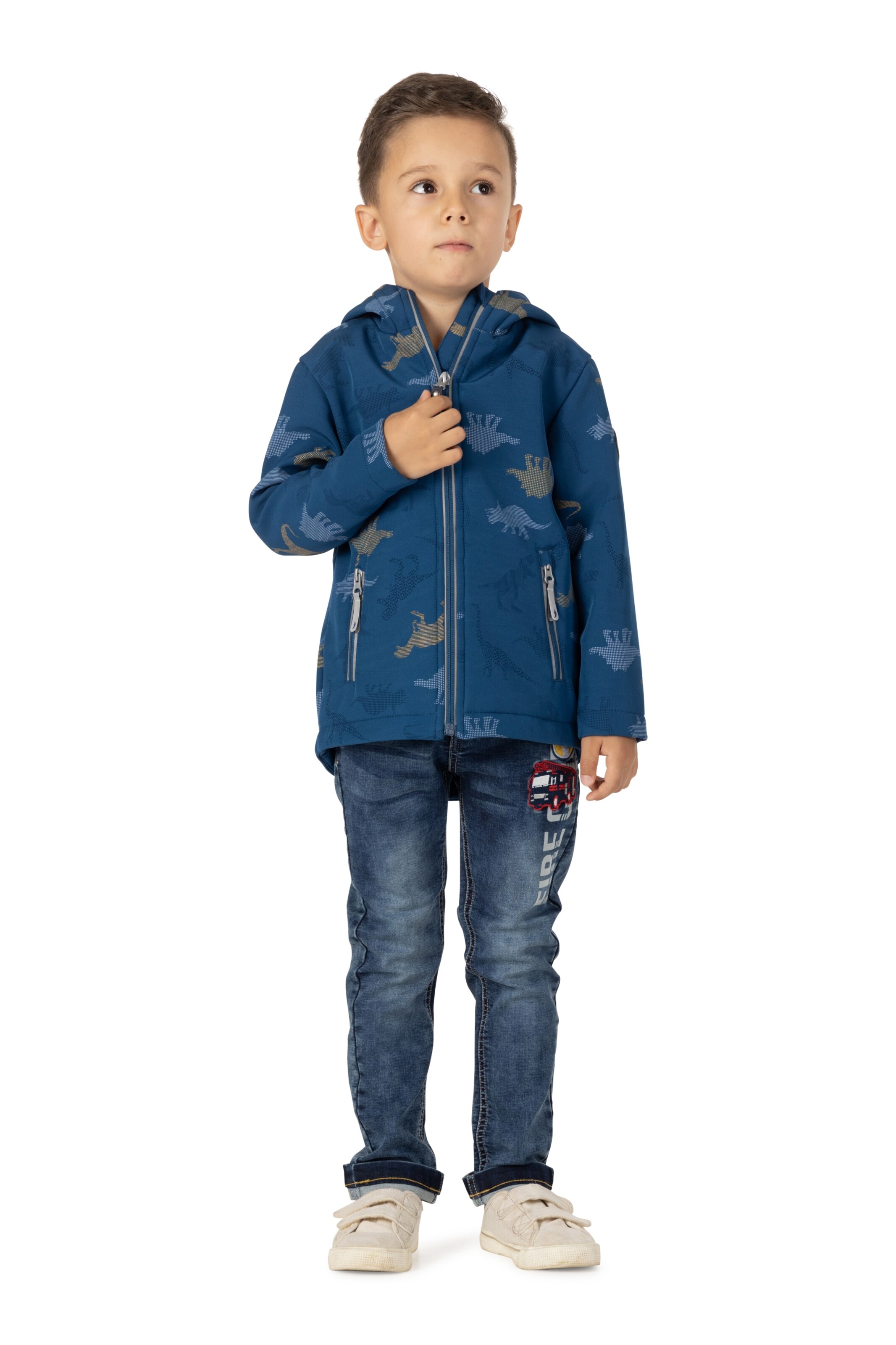 SALT AND PEPPER Winter Jacket in Blue: front