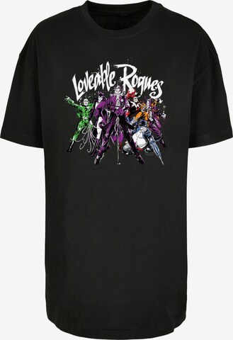 Maglietta 'Batman Loveable Rogues' di F4NT4STIC in nero: frontale