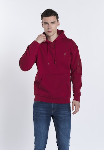 DENIM CULTURE Sweatshirt 'SAORO' i rød