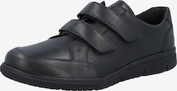 Chaussure à lacets 'Sneaker Low Herren 64500 00091 Echtleder in schwarz' SOLIDUS en noir : devant