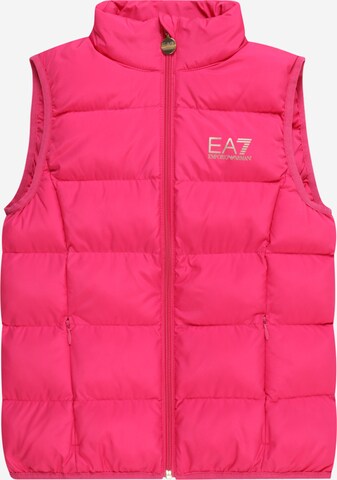 Gilet di EA7 Emporio Armani in rosa: frontale