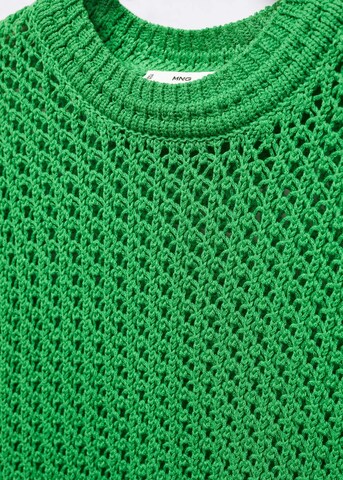 MANGO Sweater 'Forks' in Green