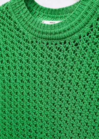 MANGO Pullover 'Forks' in Grün