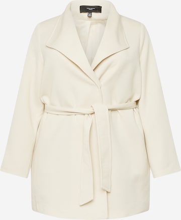 Vero Moda Curve Between-Seasons Coat 'DONA VIVIAN' in Beige: front