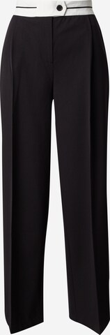 EDITED Wide leg Pleated Pants 'Kadin' in Black: front