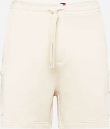 Pantalon Tommy Jeans en beige : devant