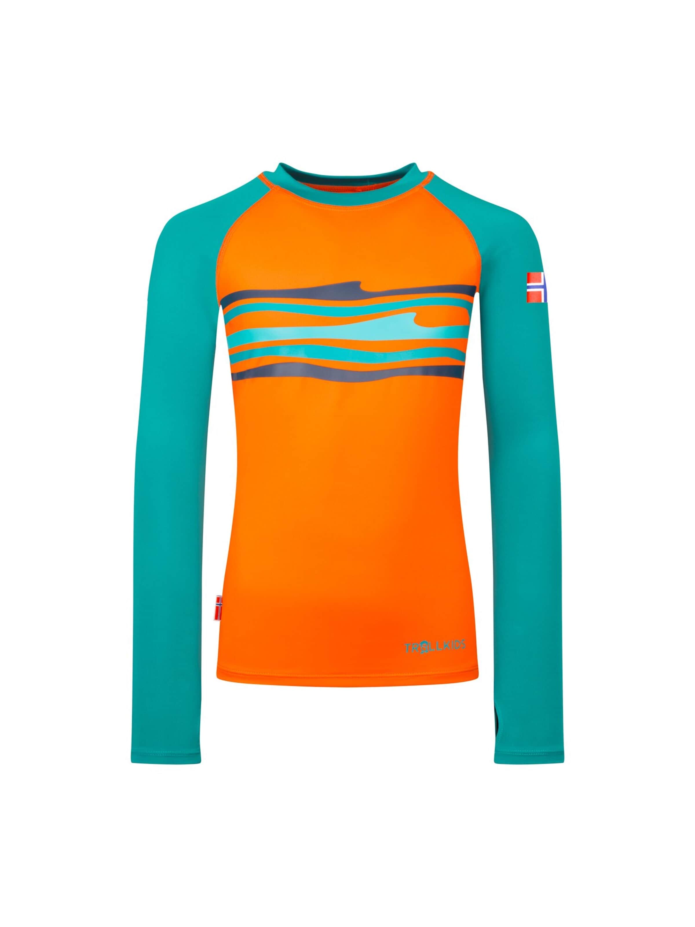 TROLLKIDS Athletic Swimwear in Orange: front