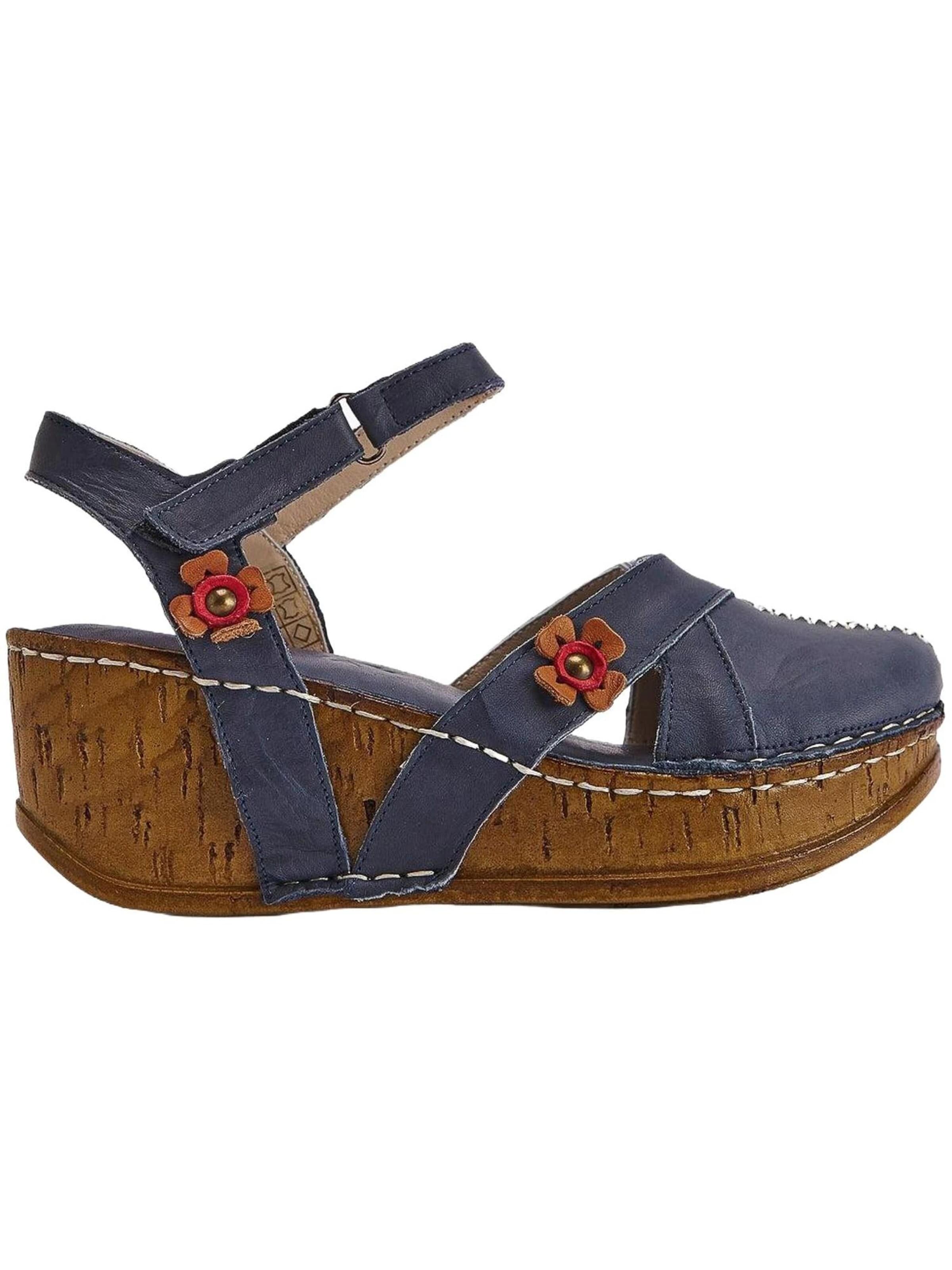 Limoya Sandals in Blue: front