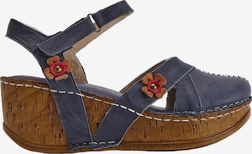 Limoya Sandals in Blue: front