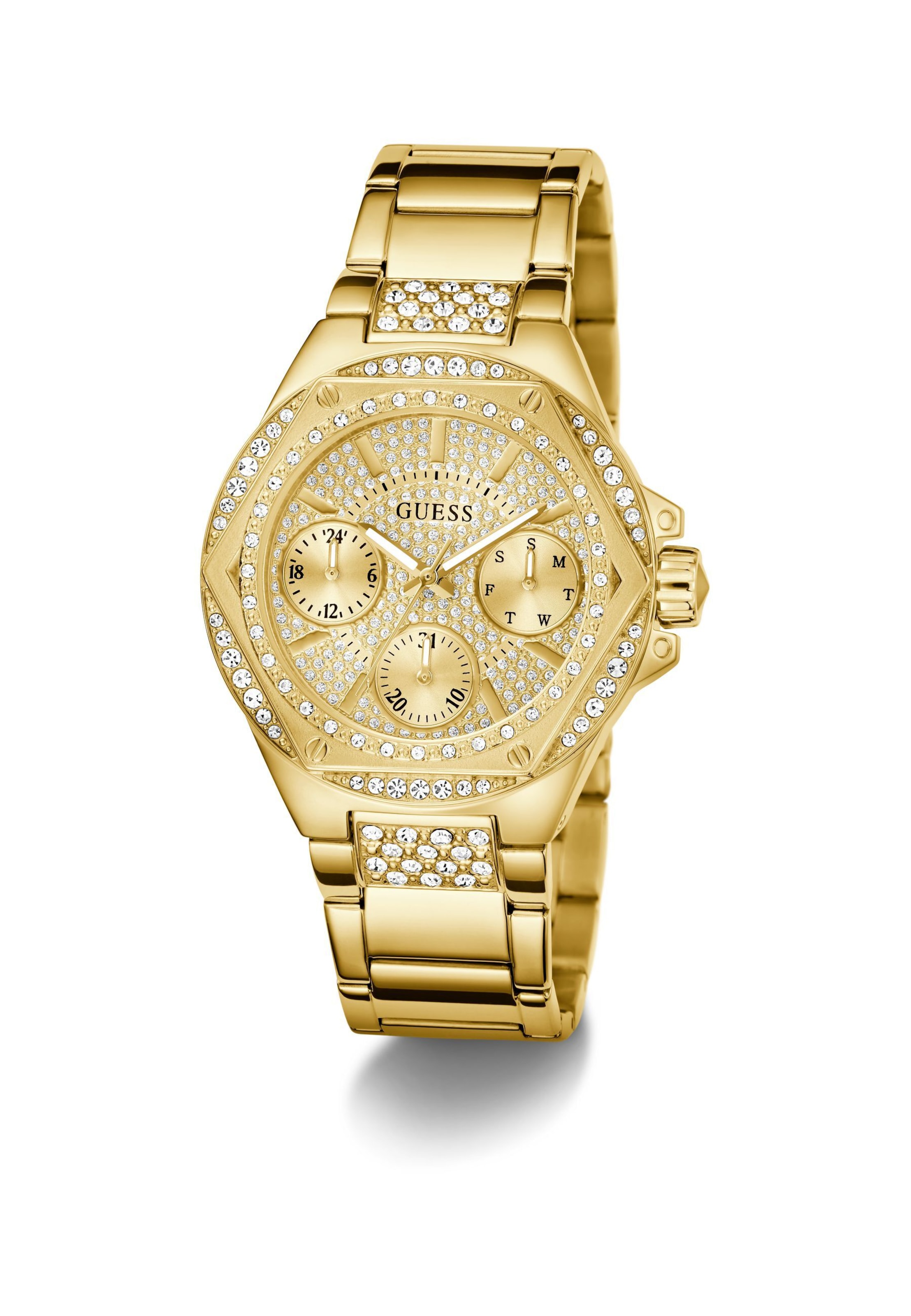 GUESS Uhr 'ENVY' in Gold: Vorderseite