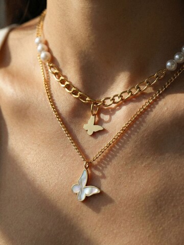 Nemomatheo Necklace 'Mariposa' in Gold
