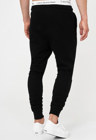 INDICODE JEANS Tapered Pants 'Eberline' in Black