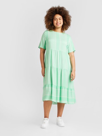 ONLY Carmakoma - Vestido 'MARRAKESH' em verde: frente