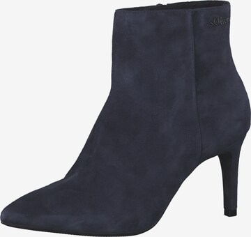 s.Oliver Bootie in Blue: front