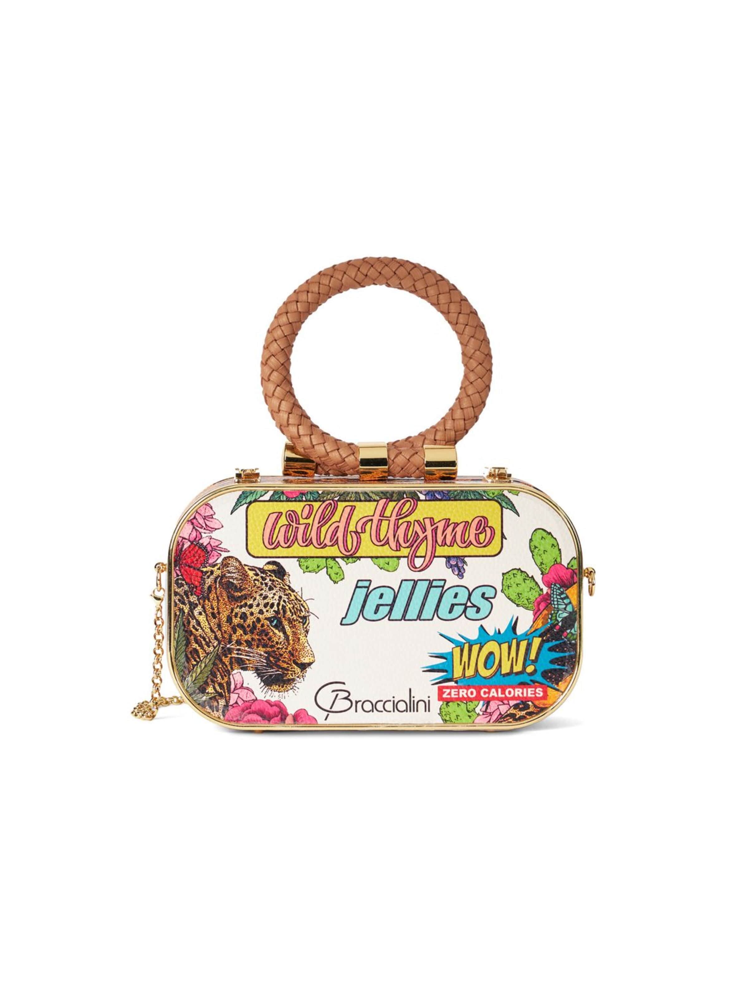 Braccialini - Bolso de noche 'Tema Sardine Jellies' en blanco: frente