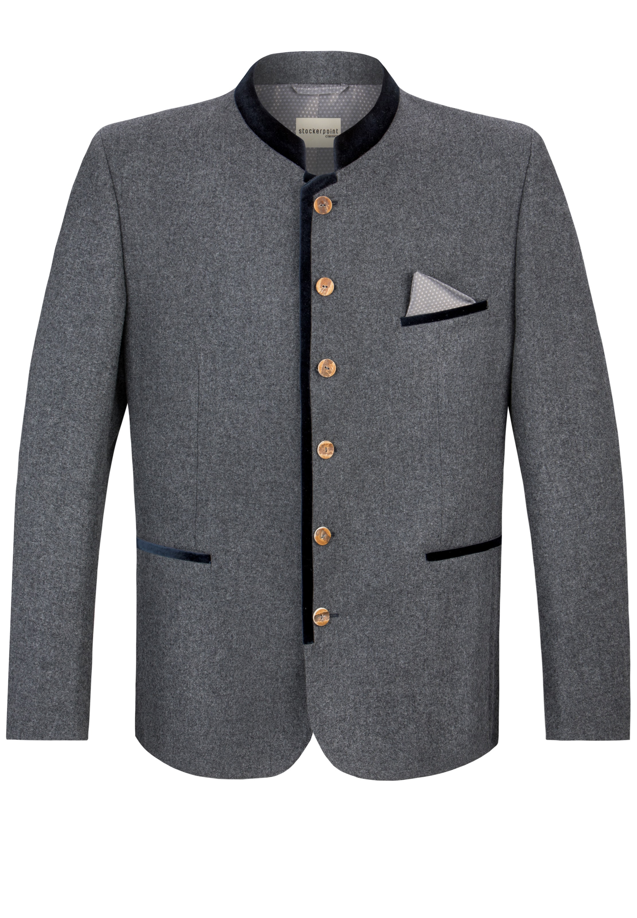 STOCKERPOINT Regular Fit Sakko 'Rupert' in Grau: Vorderseite