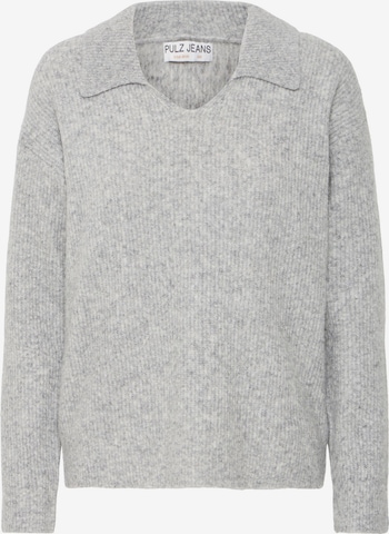 Pull-over 'Astra' PULZ Jeans en gris : devant