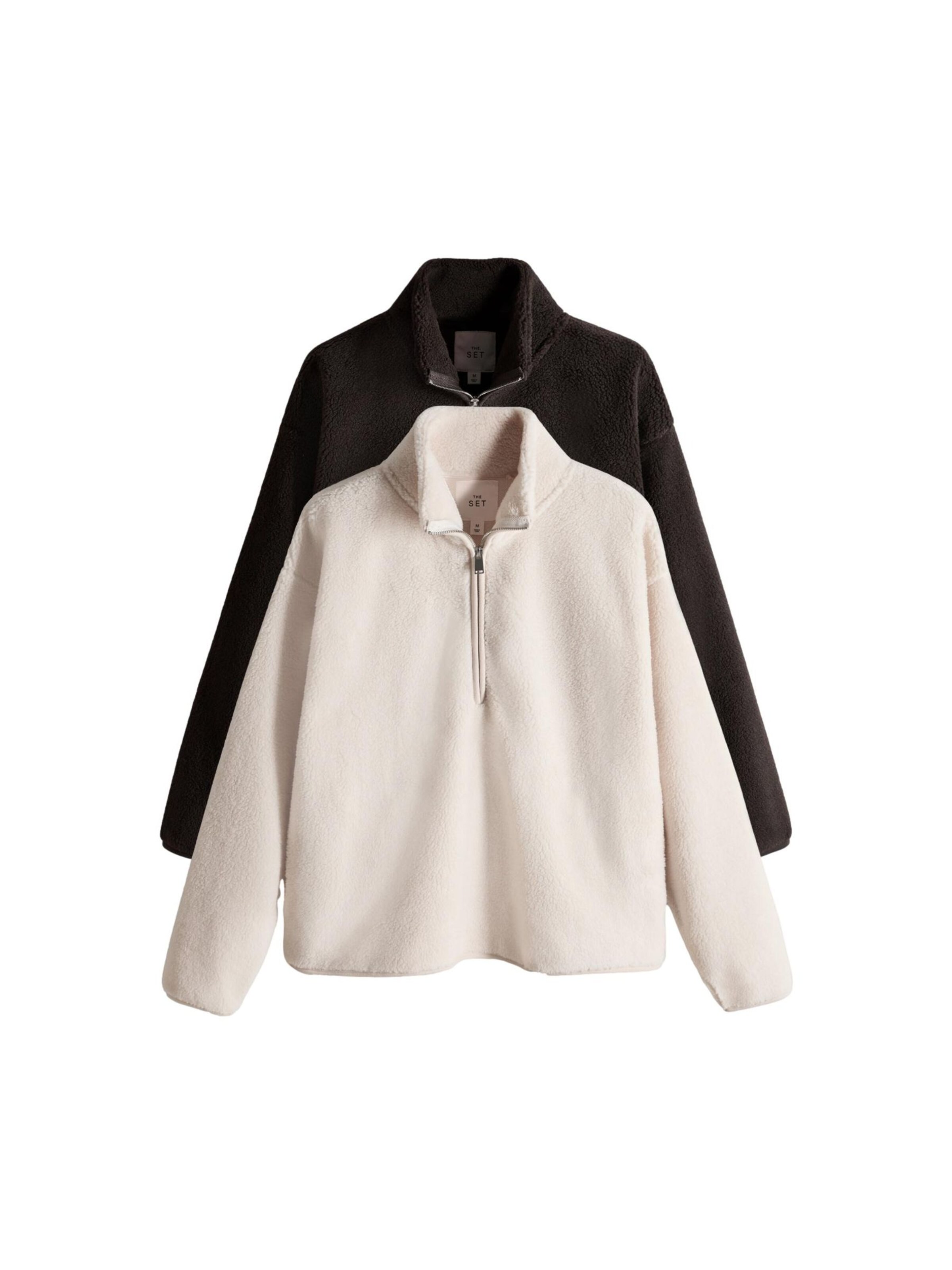 The Set Trui in Beige: voorkant