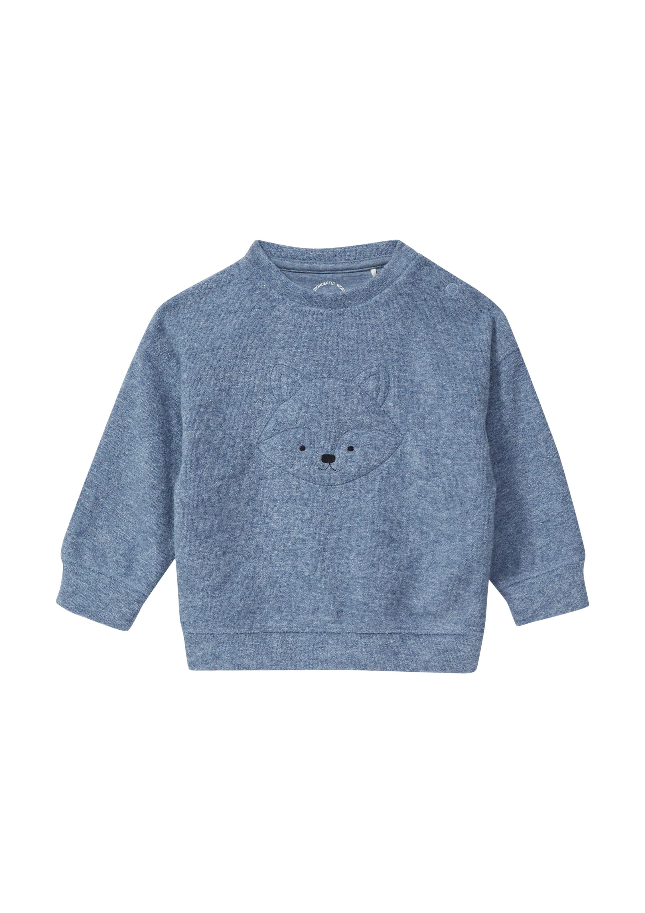 s.Oliver Sweatshirt in Blauw: voorkant