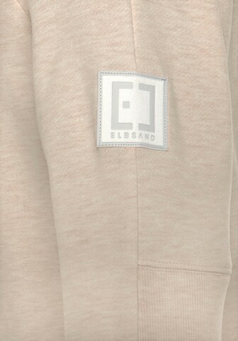 Elbsand Zip-Up Hoodie in Beige