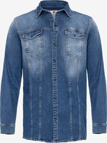 Redbridge Regular fit Button Up Shirt in Blue: front