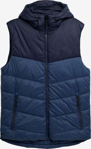 4F Sportbodywarmer in Blauw: voorkant