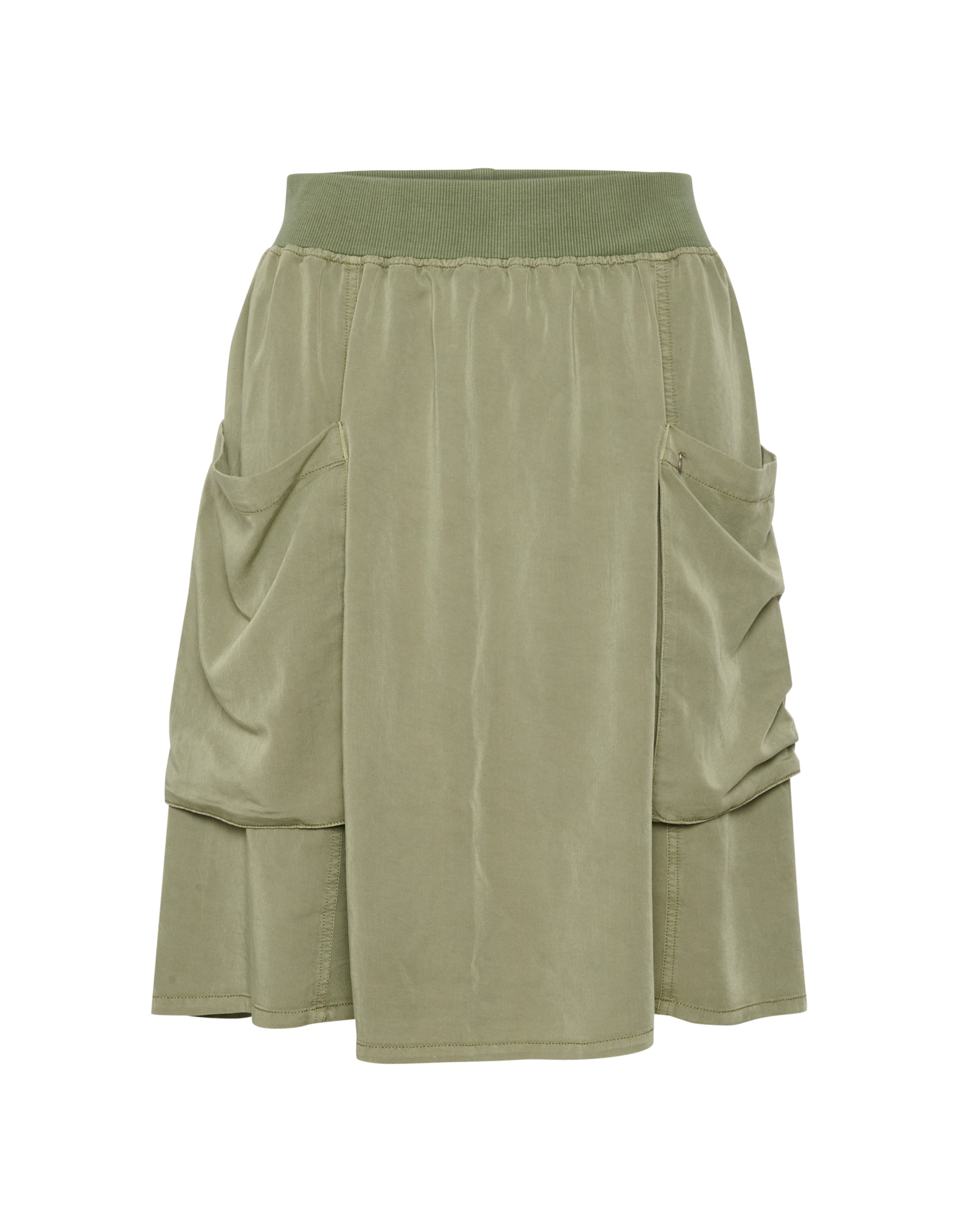 Cream Sukňa 'Line' - Zelená: predná strana